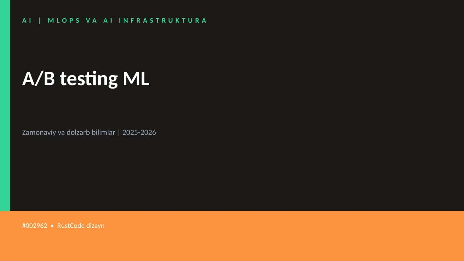 A/B testing ML 1