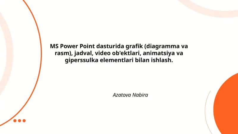MS Power Point 1