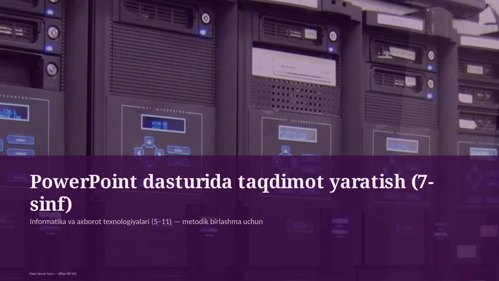 PowerPoint dasturida taqdimot yaratish (7-sinf) 1