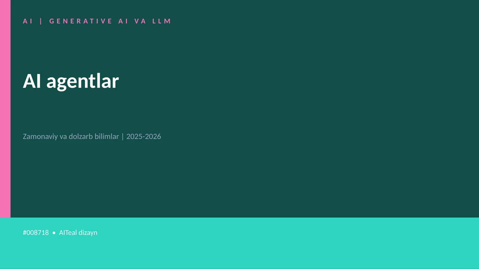 GENERATIVE AI VA LLM 1