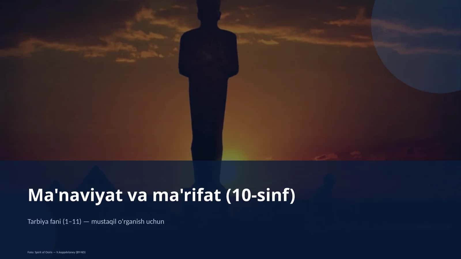 Ma'naviyat va ma'rifat (10-sinf) 1