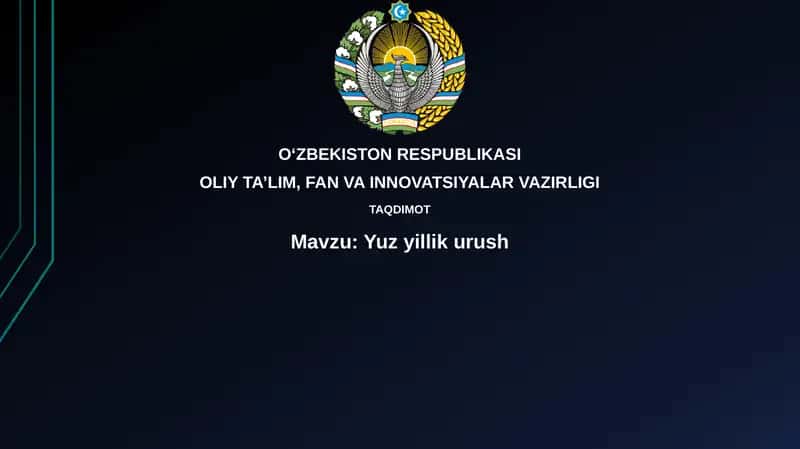 Yuzyillik urush 1