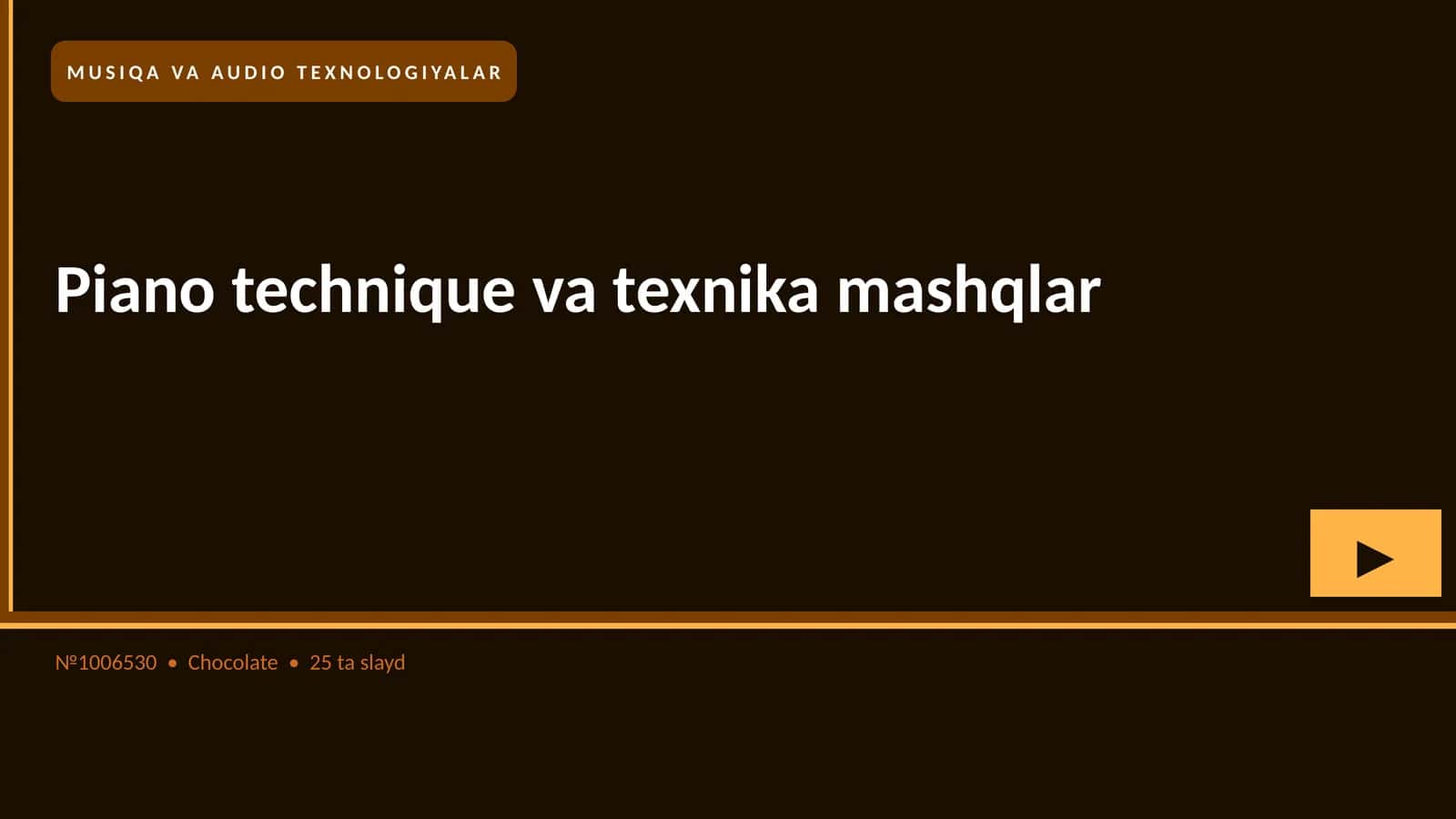 Piano technique va texnika mashqlar 1