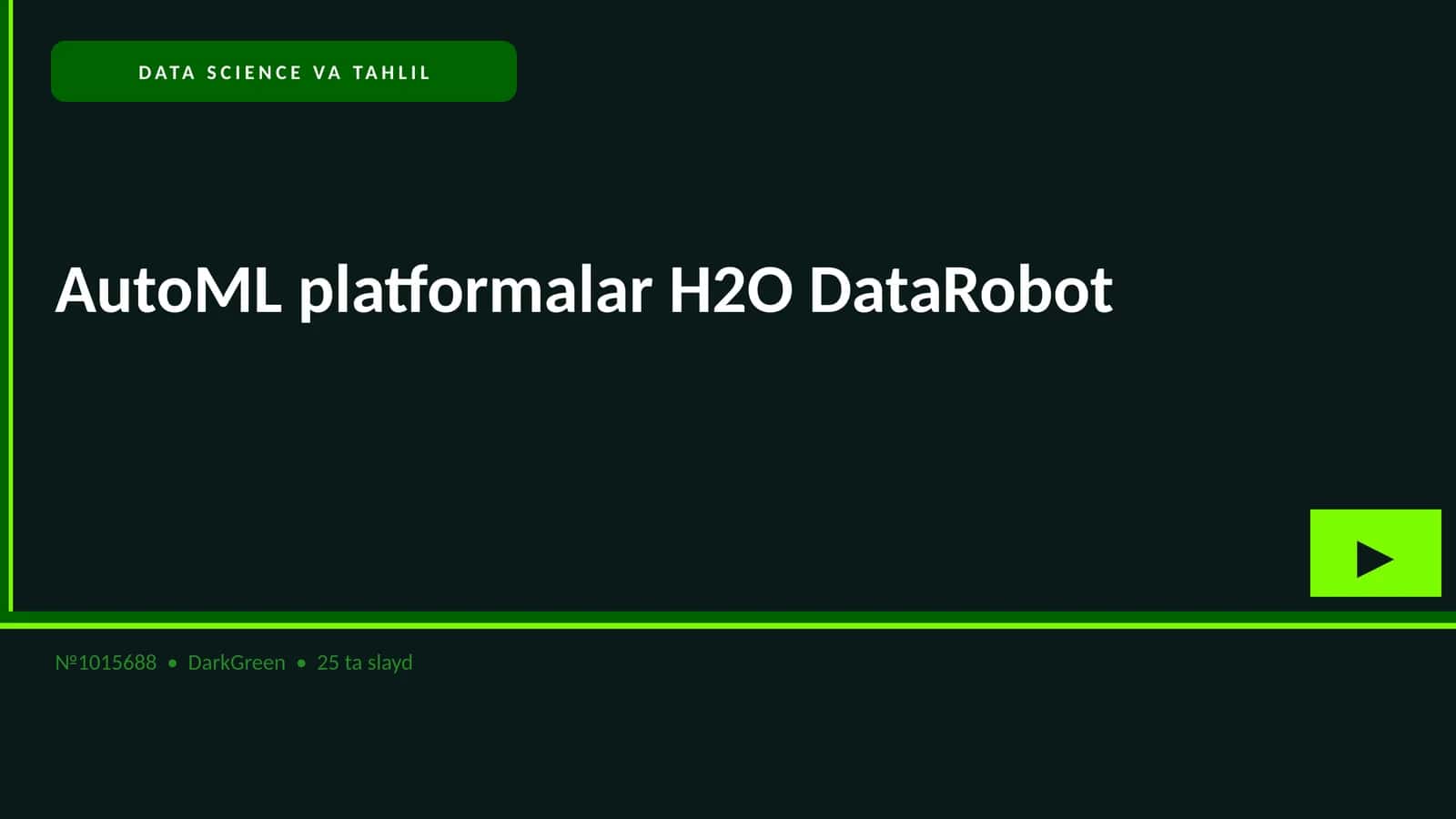 DATA SCIENCE VA TAHLIL 1