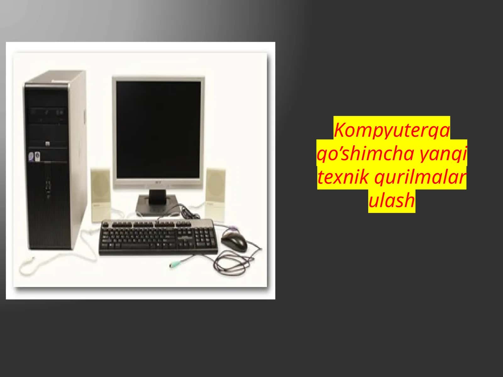 Monitor va Tizim 1