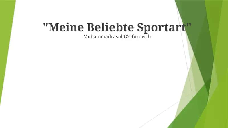 Mening sevimli sportim 1