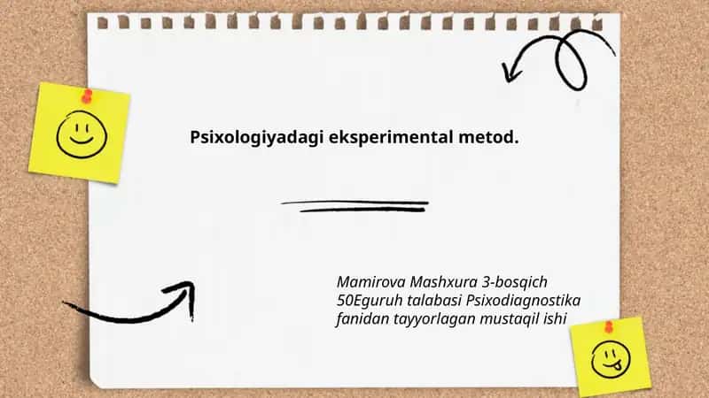 Psixologiyadagi eksperimental metod 1