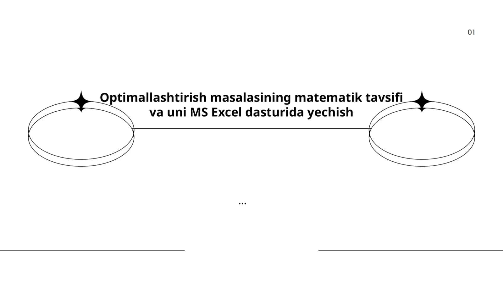 Optimallashtirish nazariyasi 1