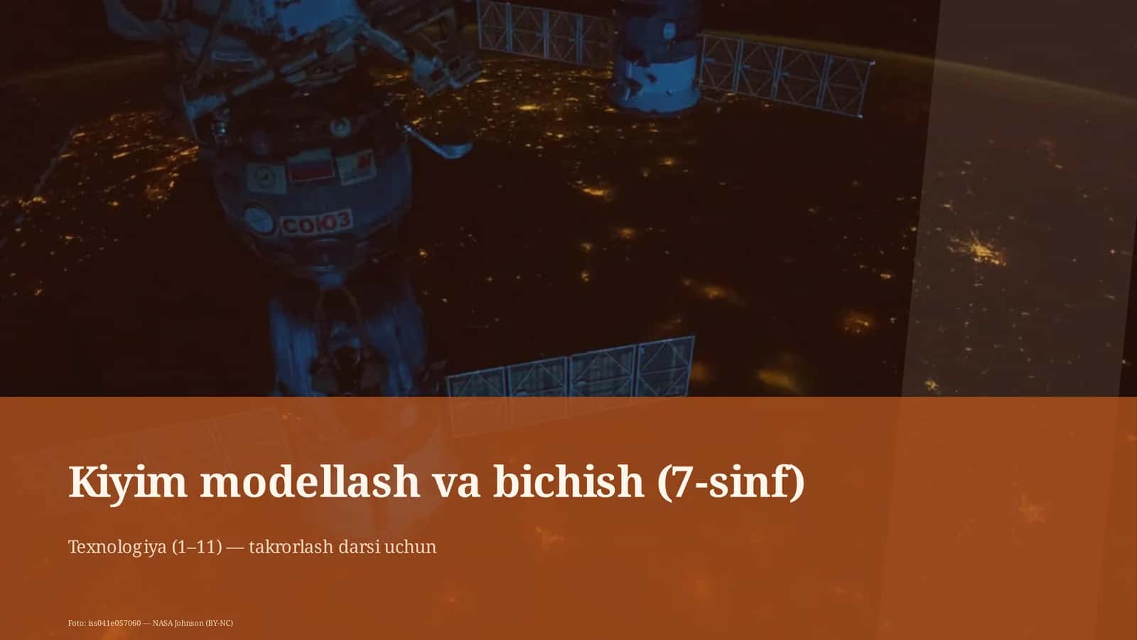 Kiyim modellash va bichish (7-sinf) 1