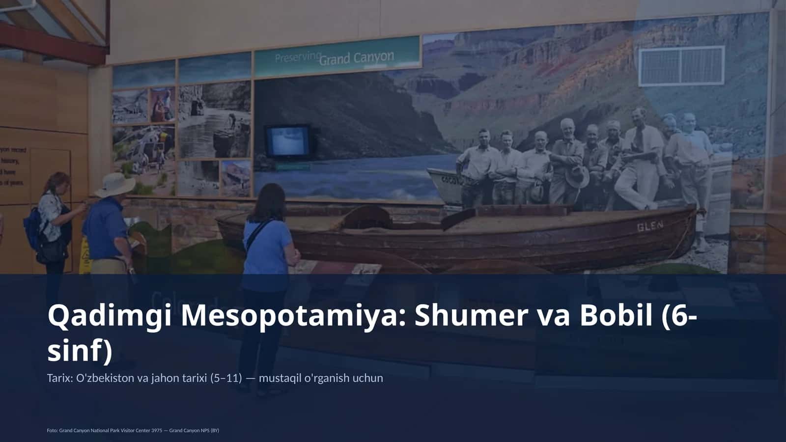 Qadimgi Mesopotamiya: Shumer va Bobil (6-sinf) 1