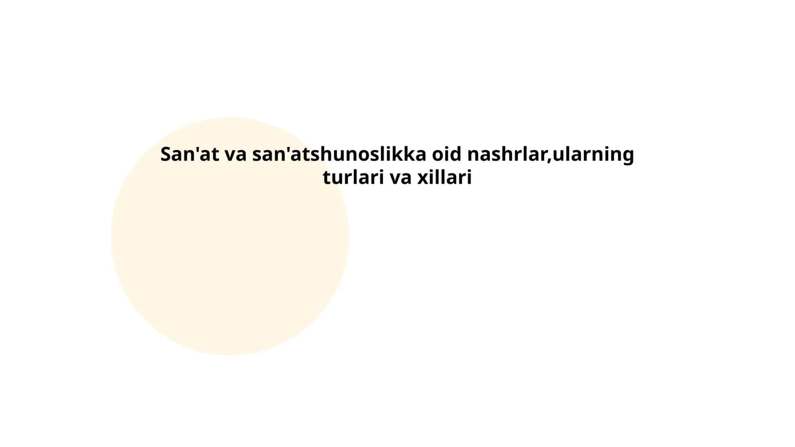 Tasviriy san'at turlari 1