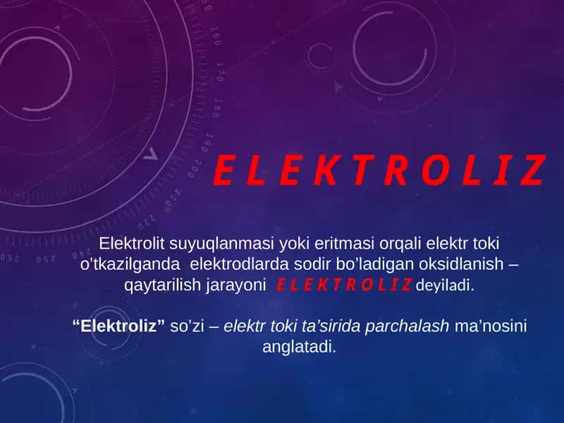 Elektroliz 1