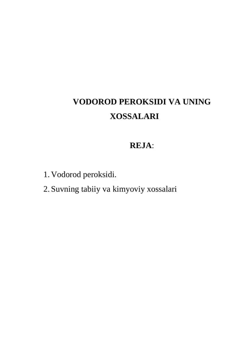 Vodorod peroksidi 1
