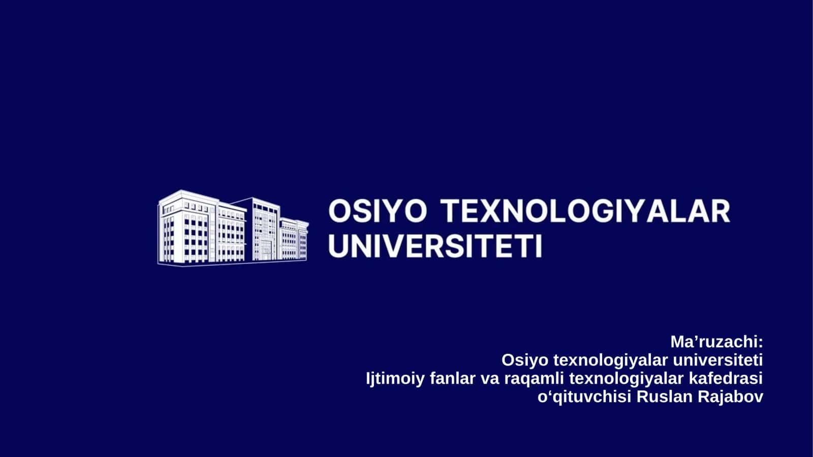Insoniyat tarixi 1