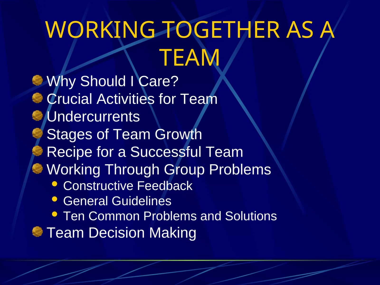 Team Development 1