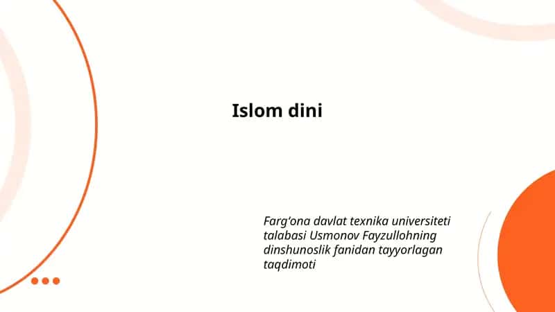 Islom dini 1