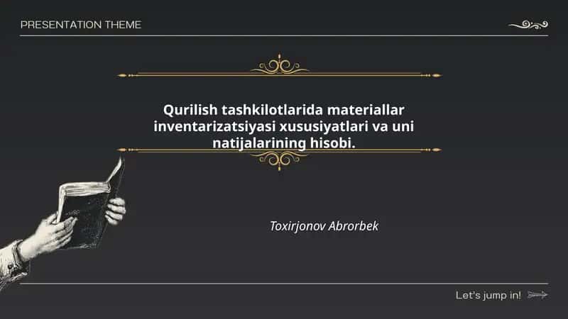 Qurilish tashkilotlarida materiallar inventarizatsiyasi xususiyatlari va uni natijalarining hisobi 1