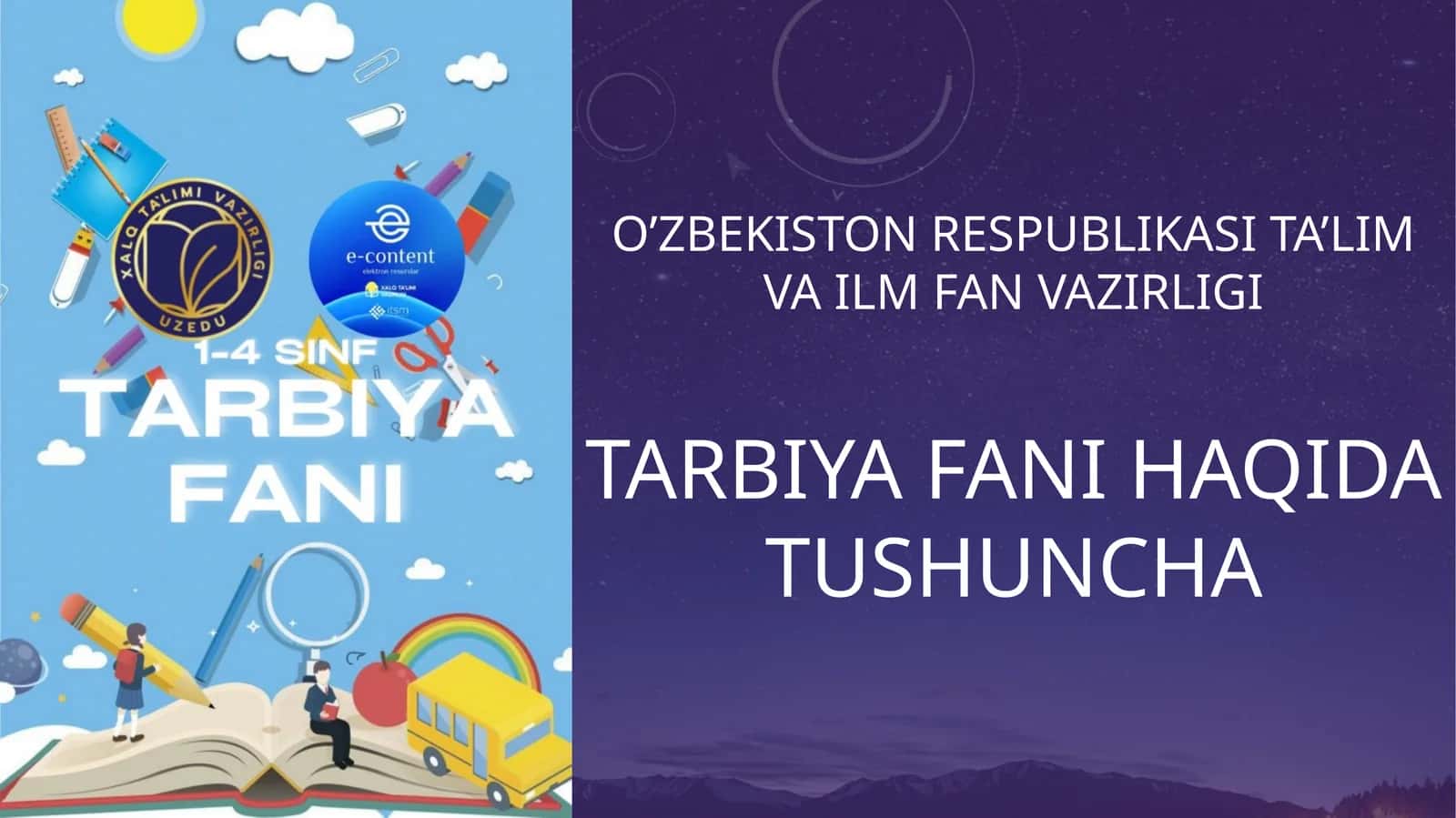 Tarbiya fanihaqida tushuncha 1