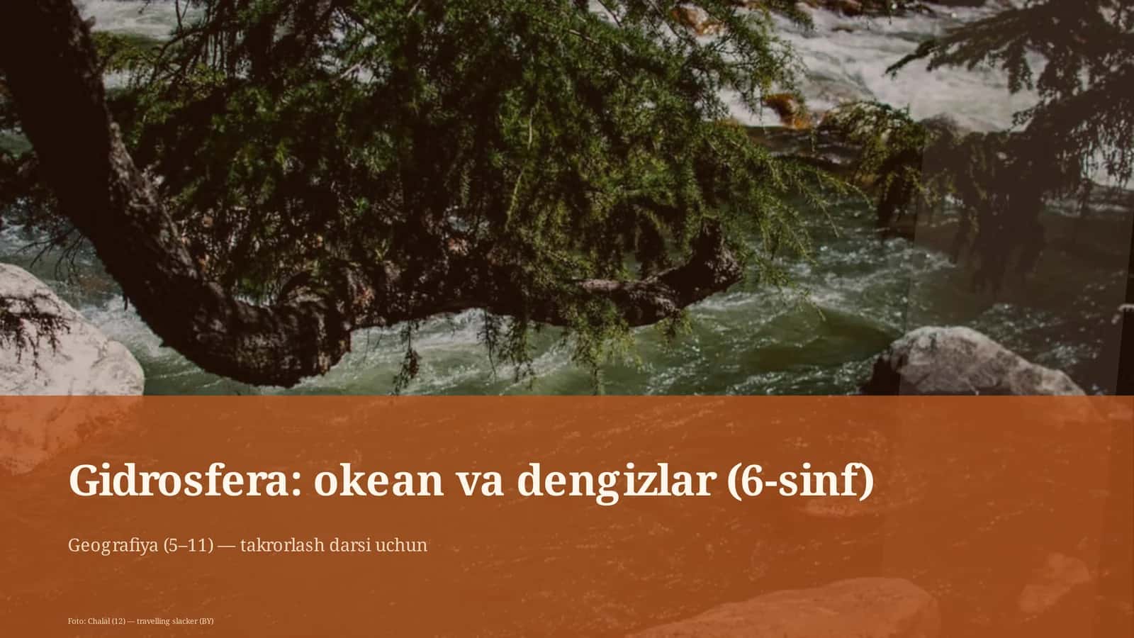 Gidrosfera: okean va dengizlar (6-sinf) 1