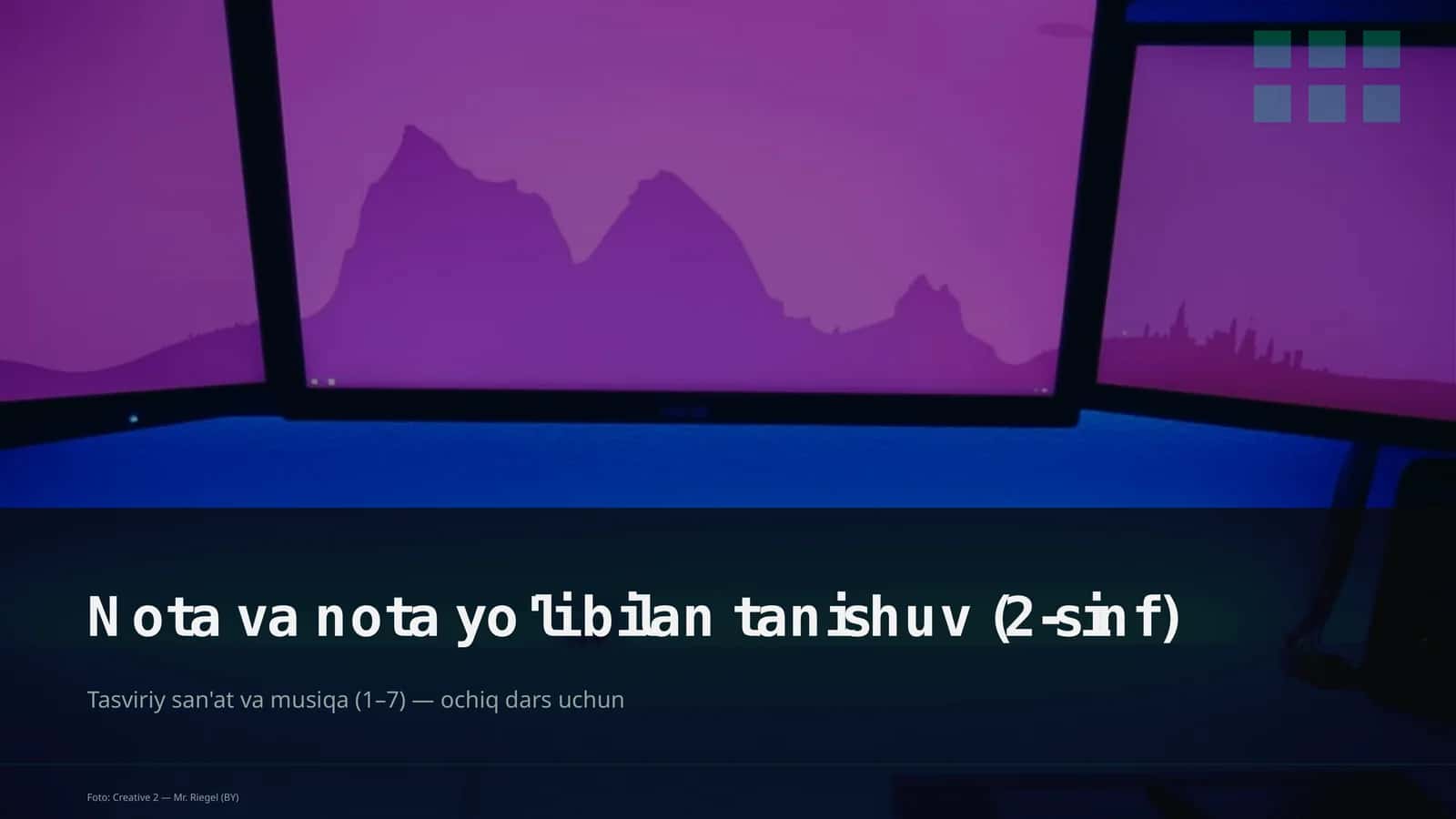 Nota va nota yo'li bilan tanishuv (2-sinf) 1