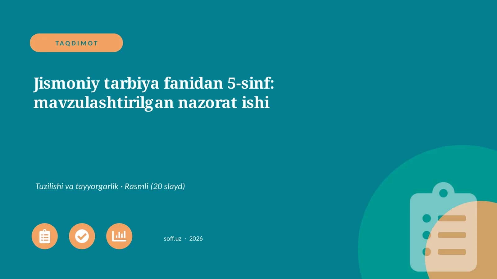 5-sinf: mavzulashtirilgan nazorat ishi 1