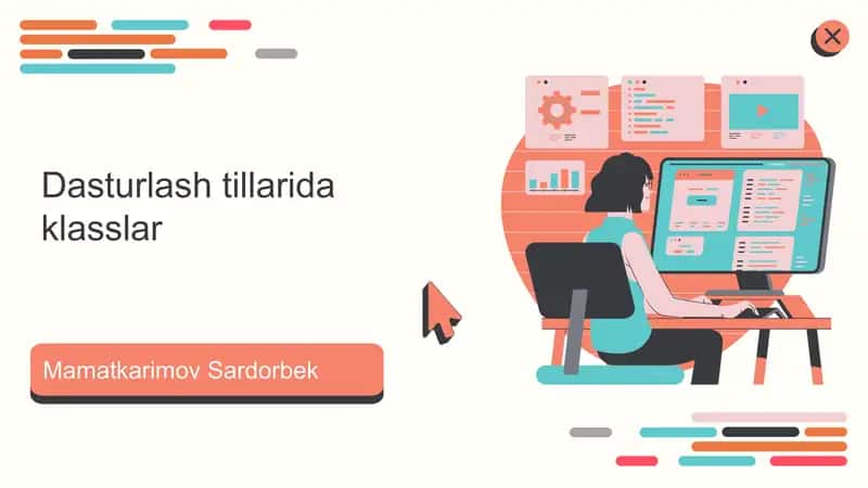 Dasturlash tillarida klasslar 1