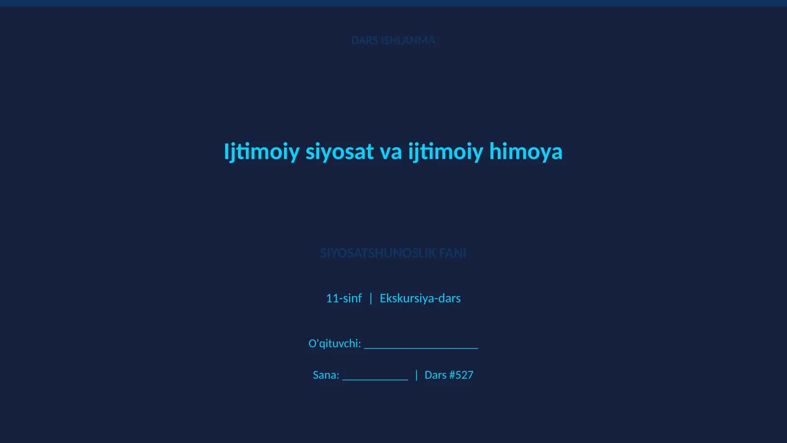 SIYOSATSHUNOSLIK FANI 1