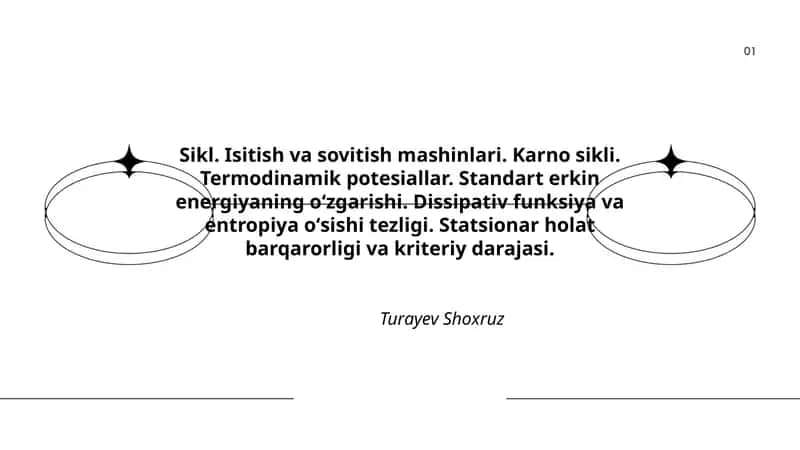 Sikl. Isitish va sovitish mashinlari 1