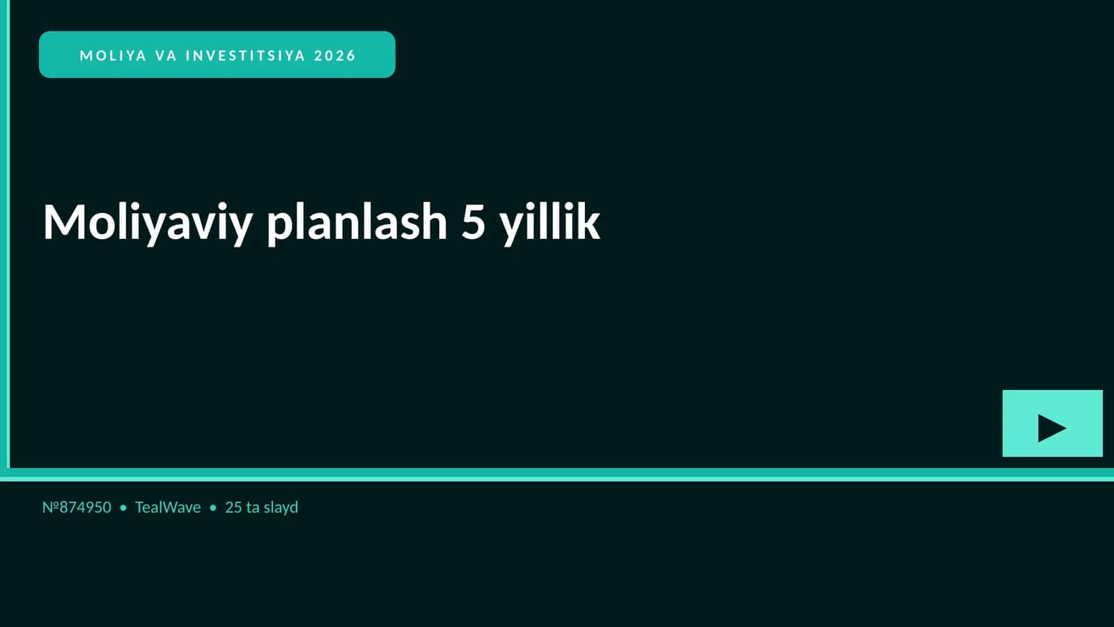 MOLIYA VA INVESTITSIYA 2026 1