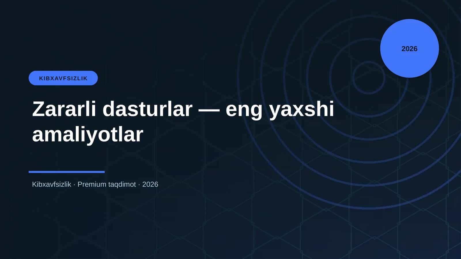 Zararli dasturlar — eng yaxshi amaliyotlar 1