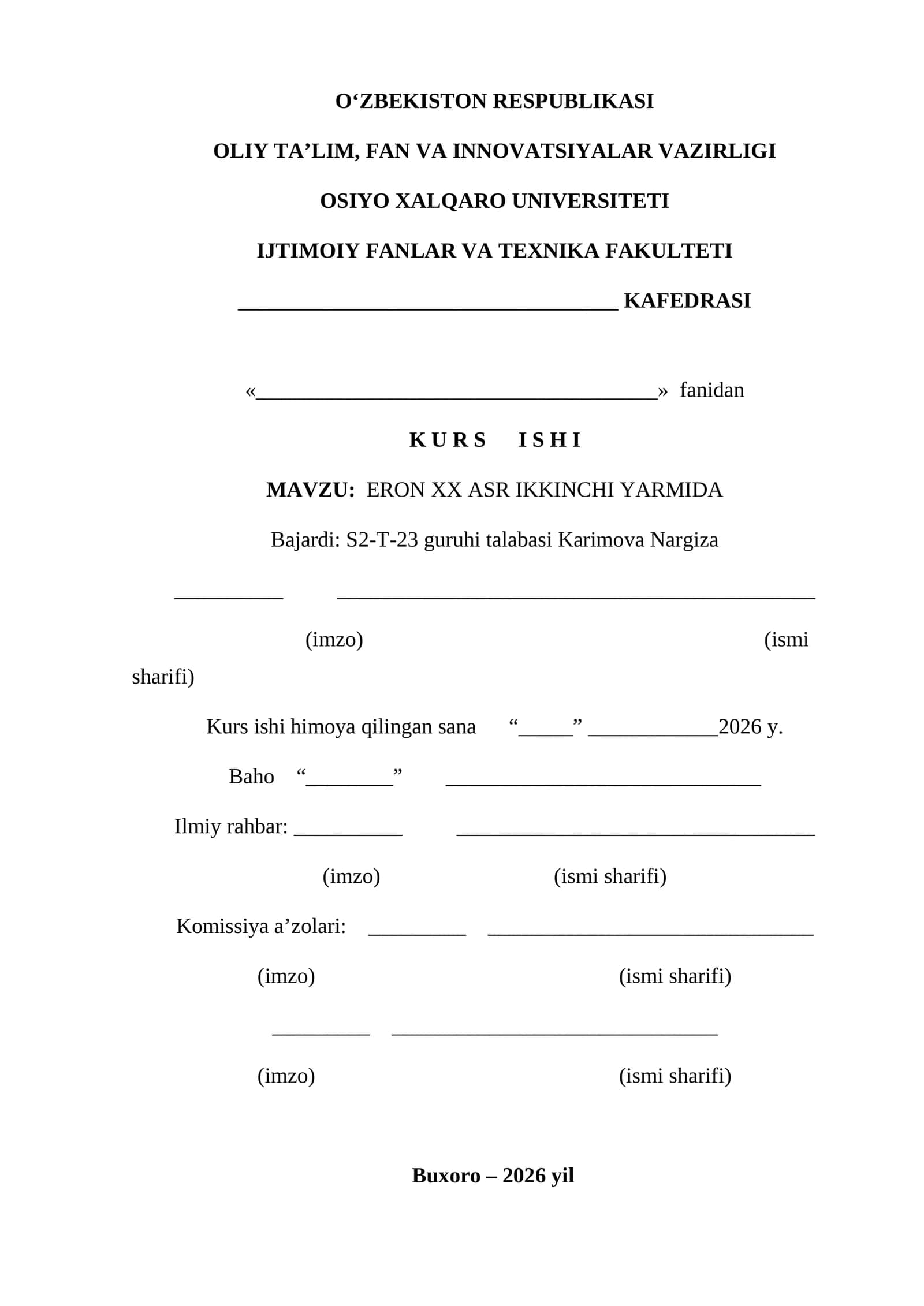 ERON XX ASR IKKINCHI YARMIDA 1