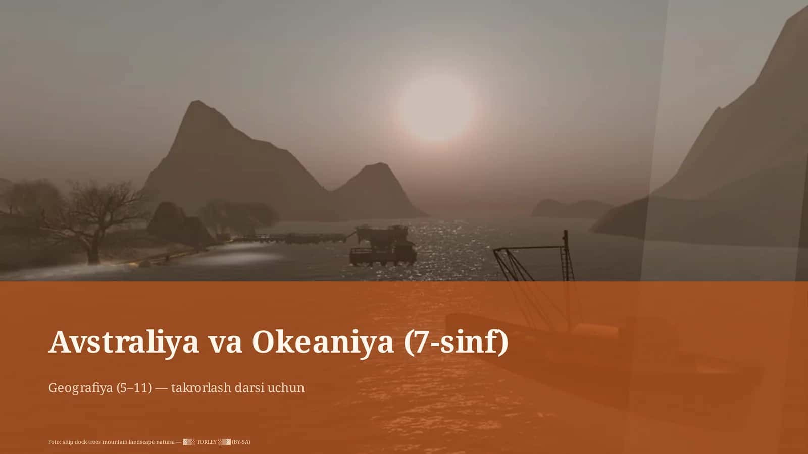 Avstraliya va Okeaniya (7-sinf) 1