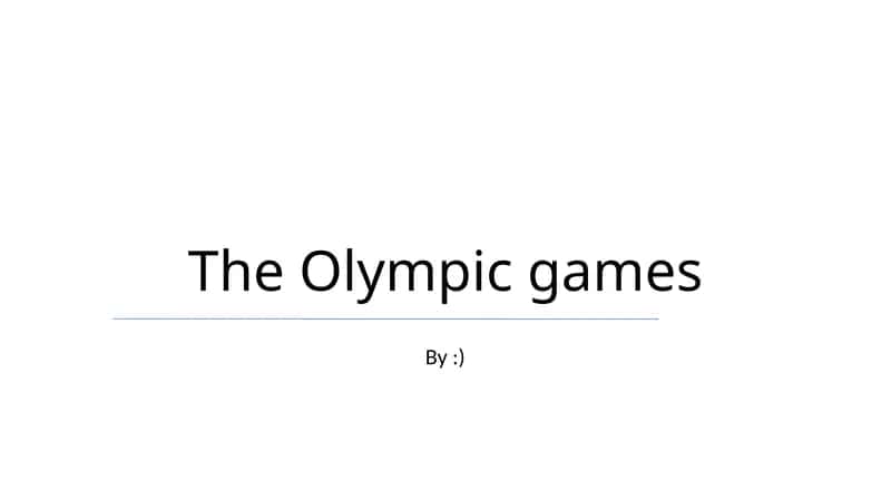 Olimpiada tarixi 1
