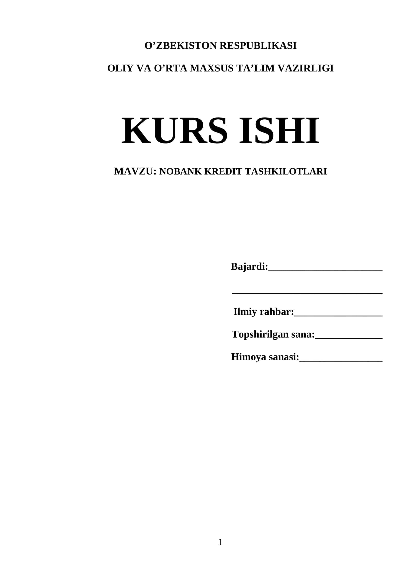 NOBANK KREDIT TASHKILOTLARI 1