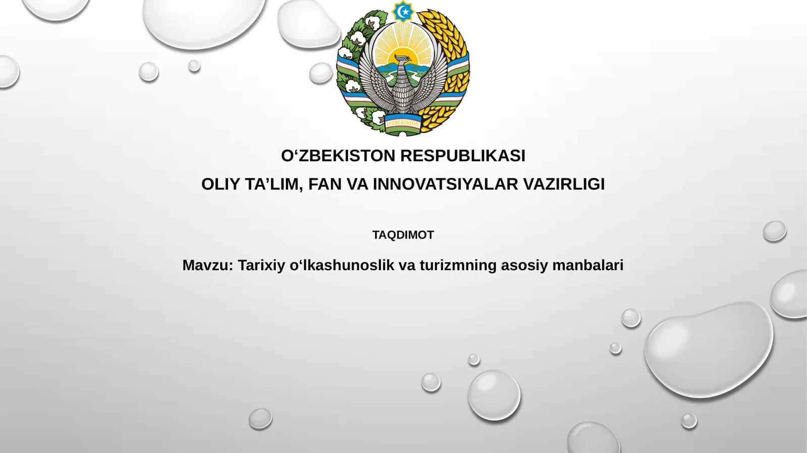Tarixiy o‘lkashunoslik va turizmning asosi manbalari 1