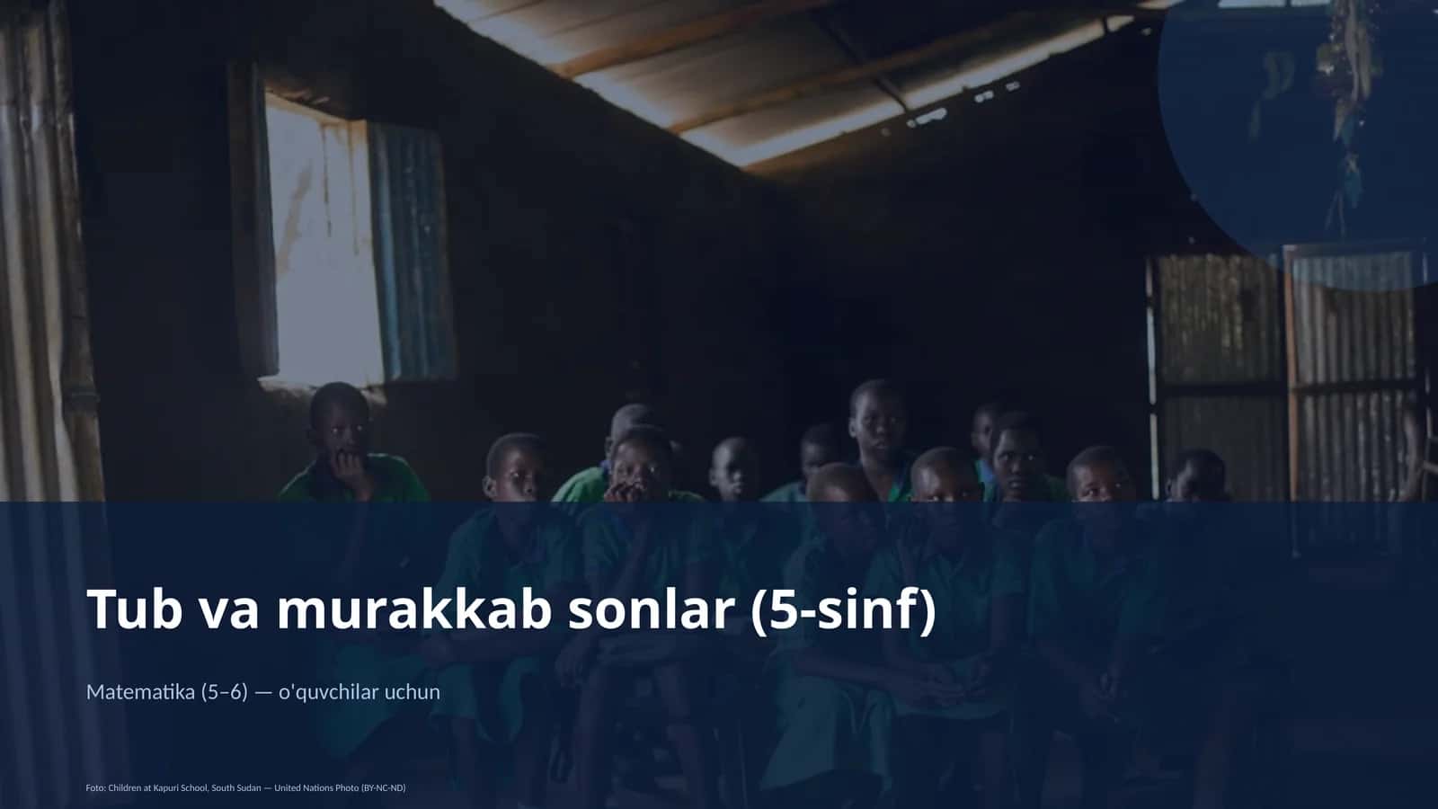 Tub va murakkab sonlar (5-sinf) 1