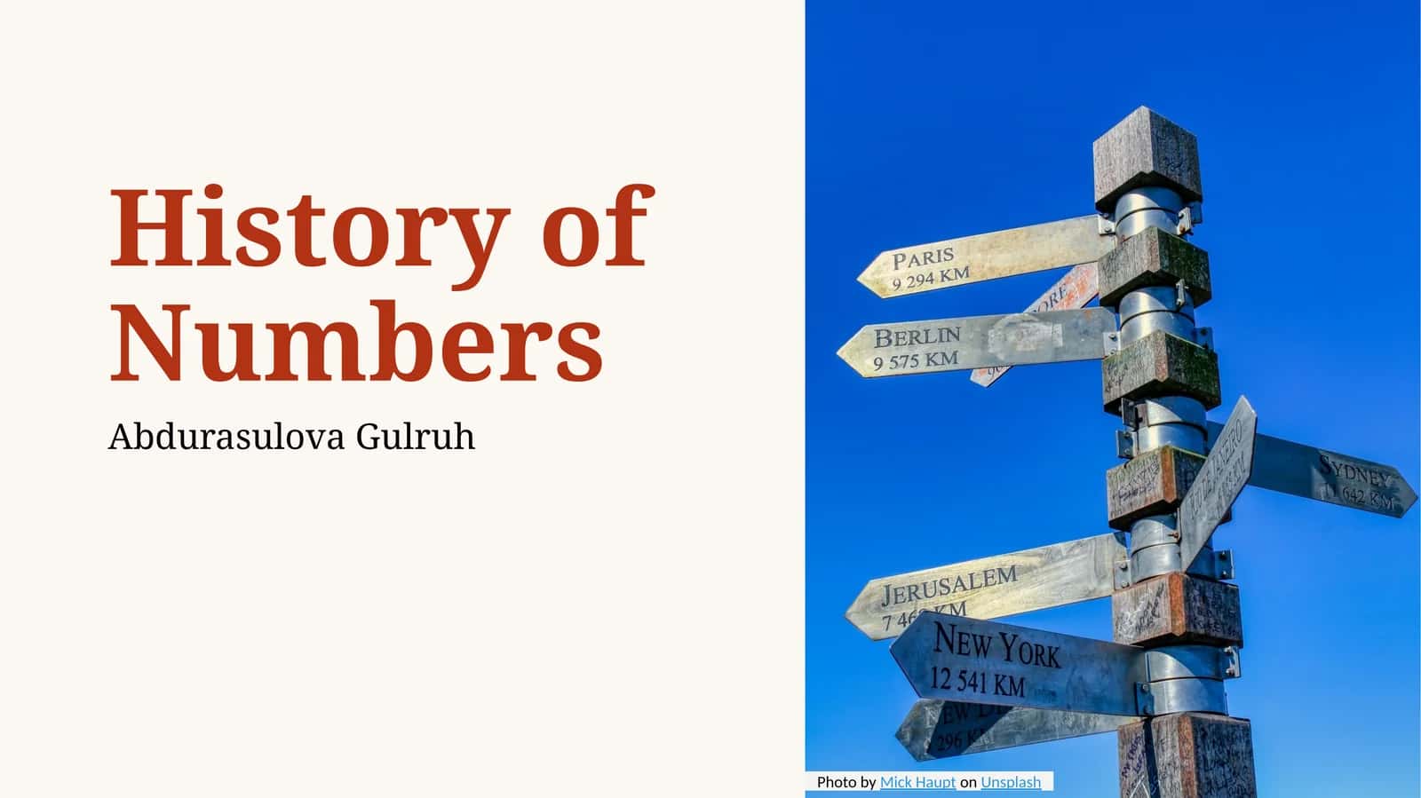 History of Numbers 1