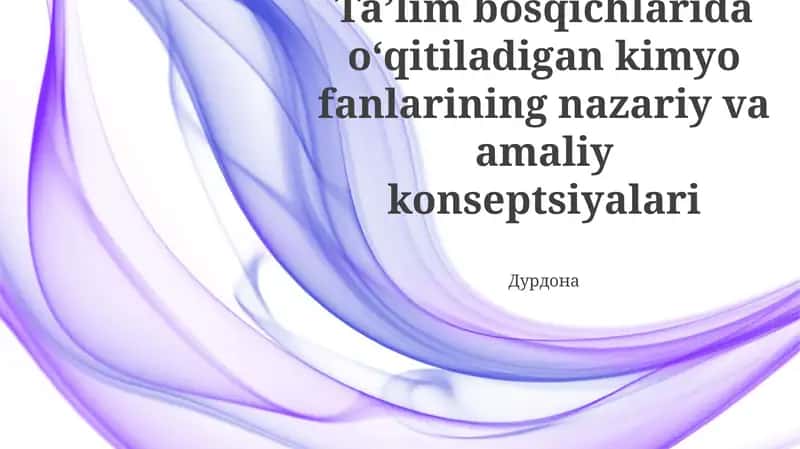 Kimyoviy Fanlar 1