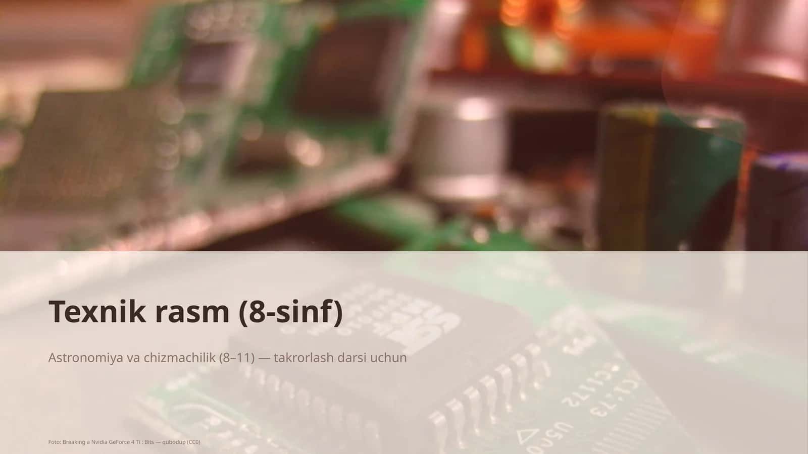 Texnik rasm (8-sinf) 1