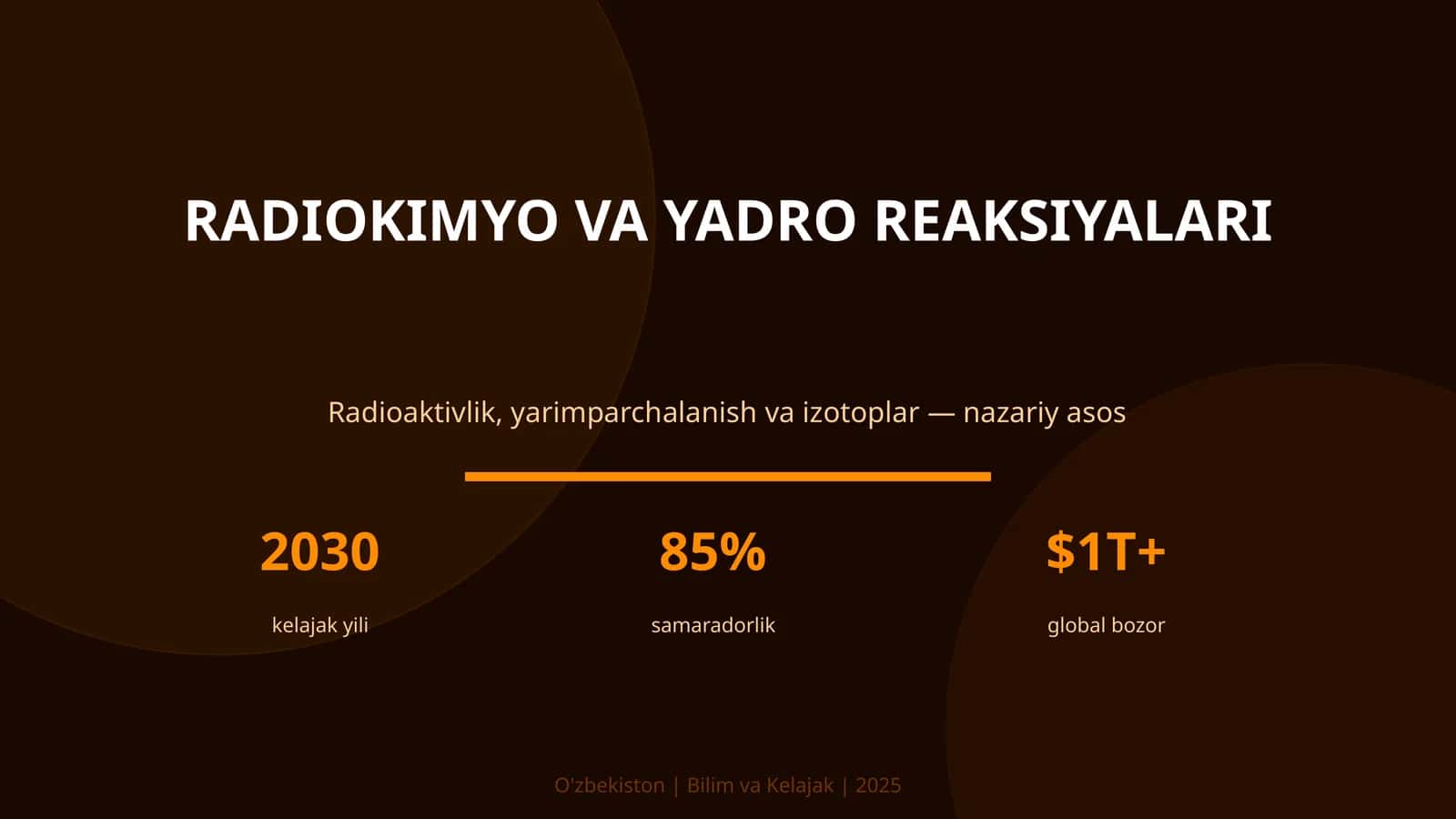RADIOKIMYO VA YADRO REAKSIYALARI 1