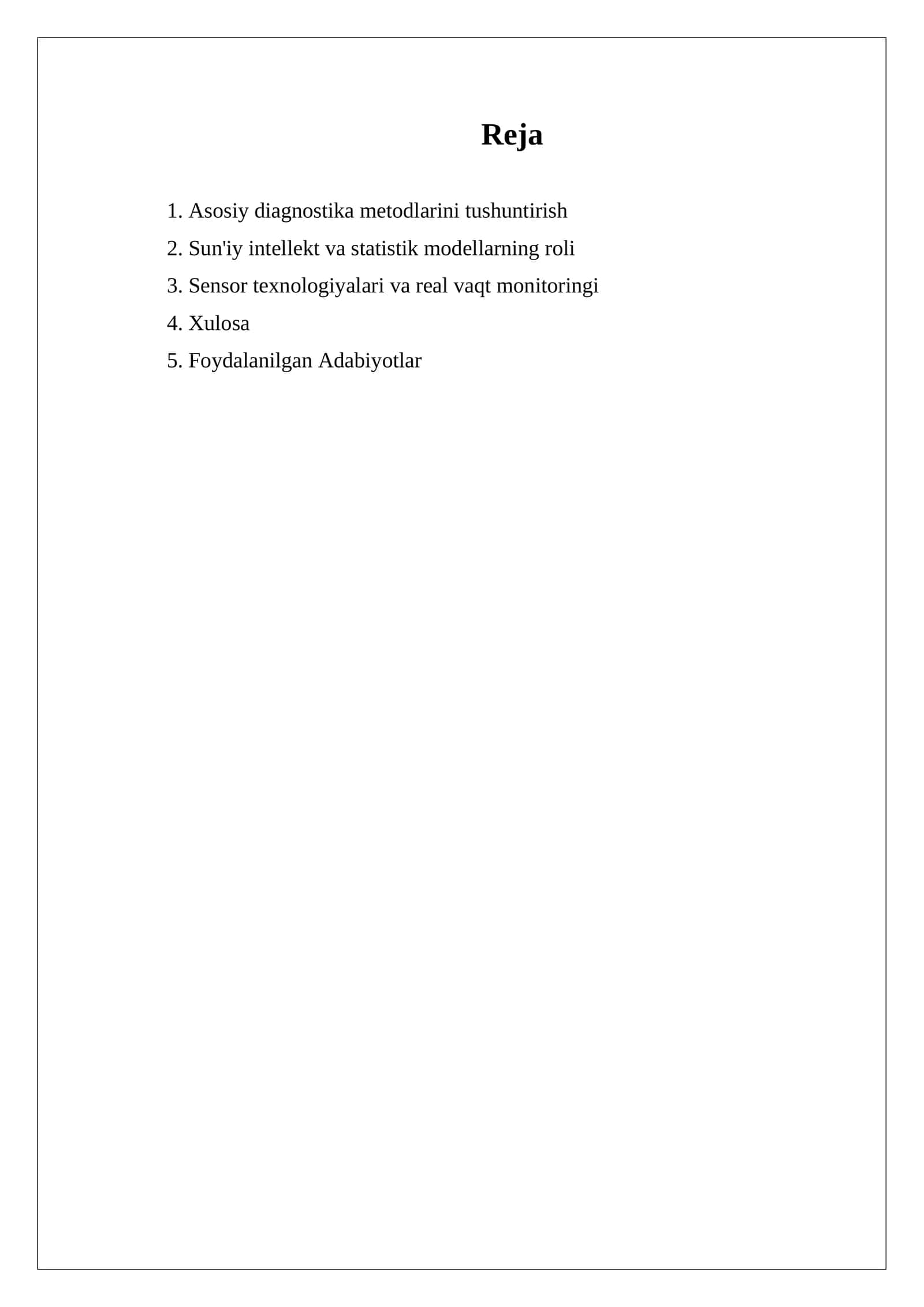 Muhandislik diagnostikasi 1