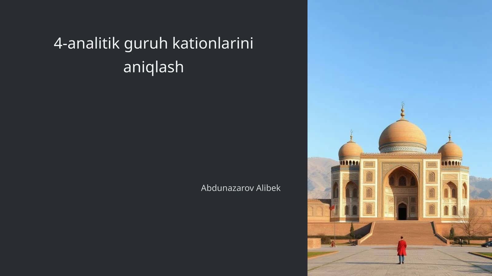 4-analitik guruh kationlarini aniqlash 1