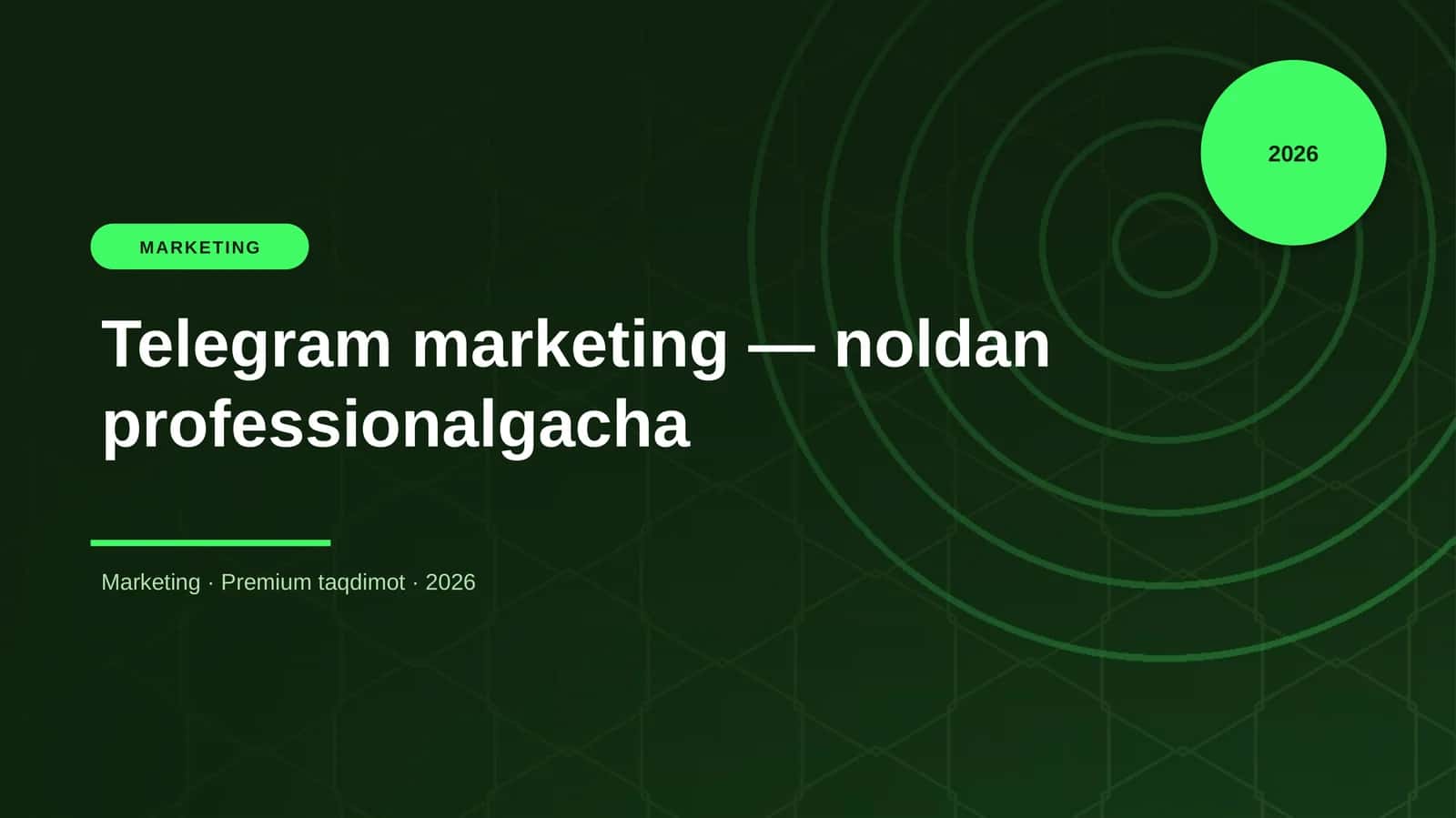 Telegram marketing — noldan professionalgacha 1