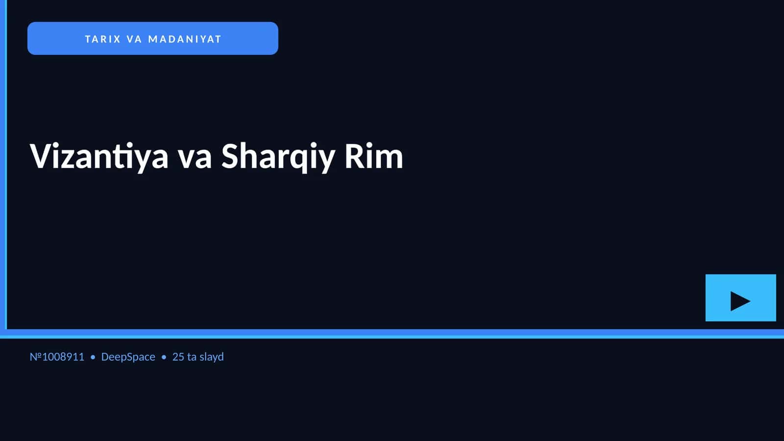 Vizantiya va Sharqiy Rim 1