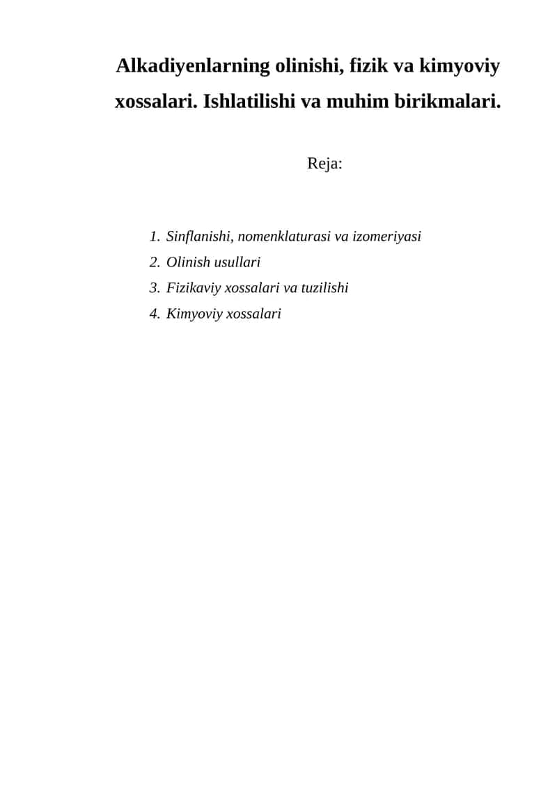 Alkadiyenlar 1