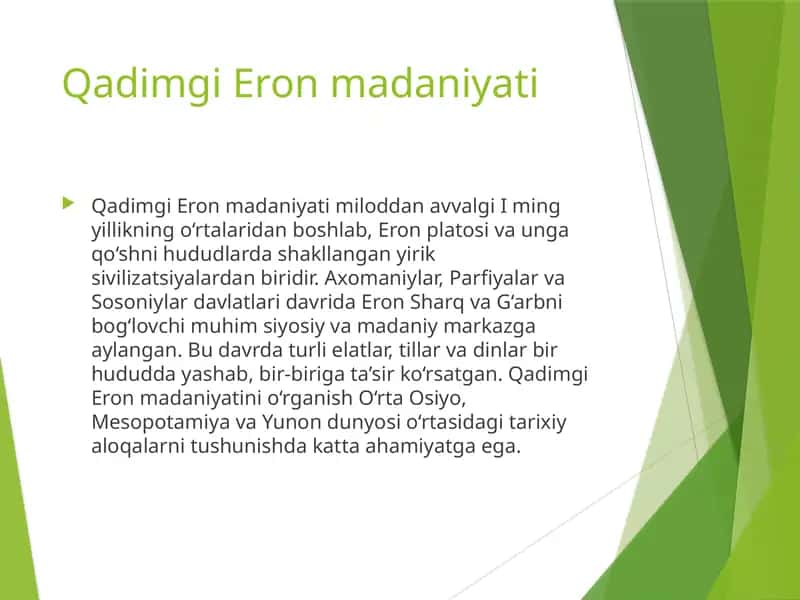 Qadimgi Eron madaniyati 1