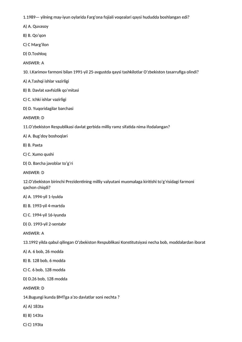 O‘zbekiston Respublikasi Konstitutsiyasi 1