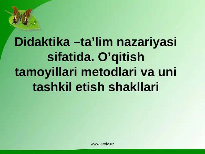 Didaktika 1