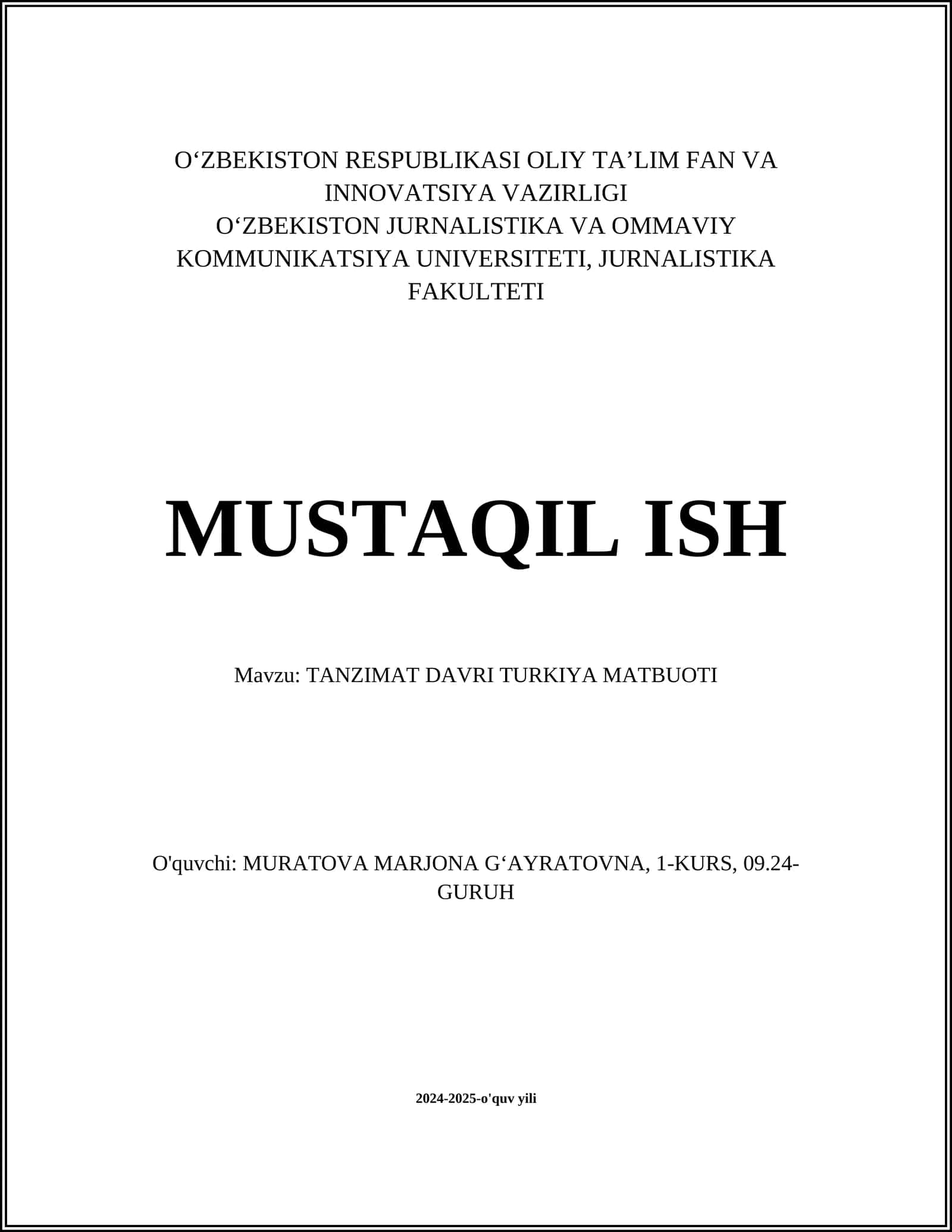 TANZIMAT DAVRI TURKIYA MATBUOTI 1