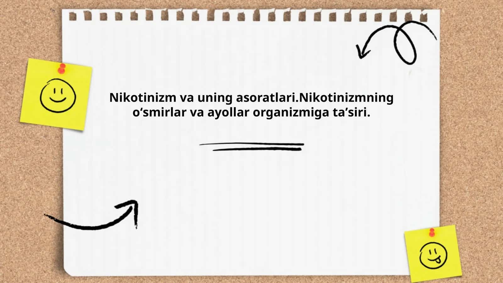 Nikotinizm va uning asoratlari 1